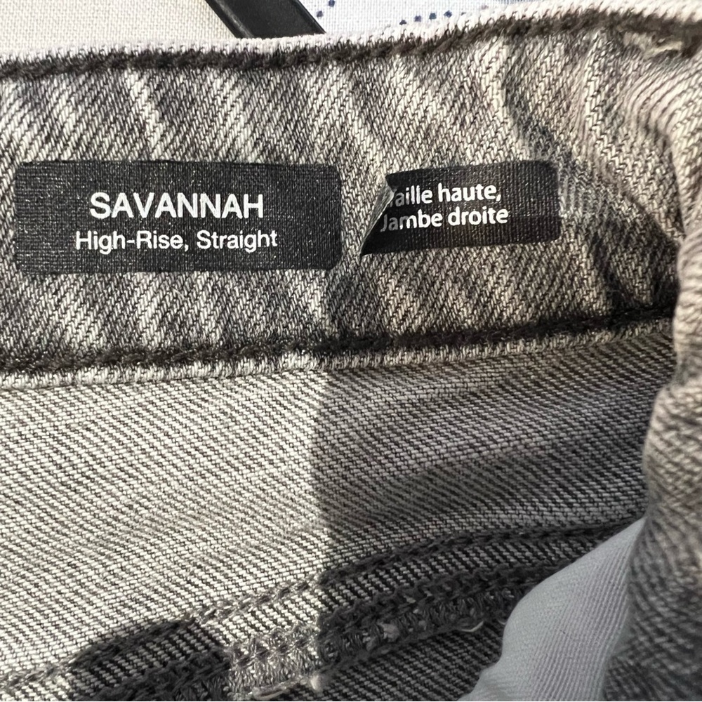 Mavi Savannah high rise straight cropped grey denim jeans 25 excellent condition - Picture 13 of 15
